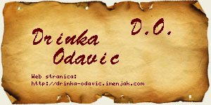 Drinka Odavić vizit kartica